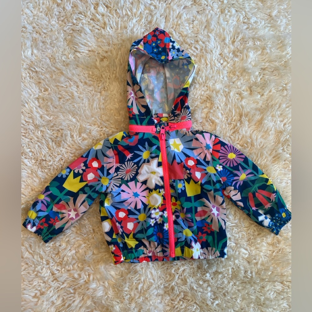 Stellar McCartney Lightweight Floral Rain Jacket